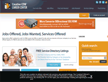 Tablet Screenshot of jobs.creativecow.net