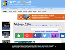 Tablet Screenshot of library.creativecow.net